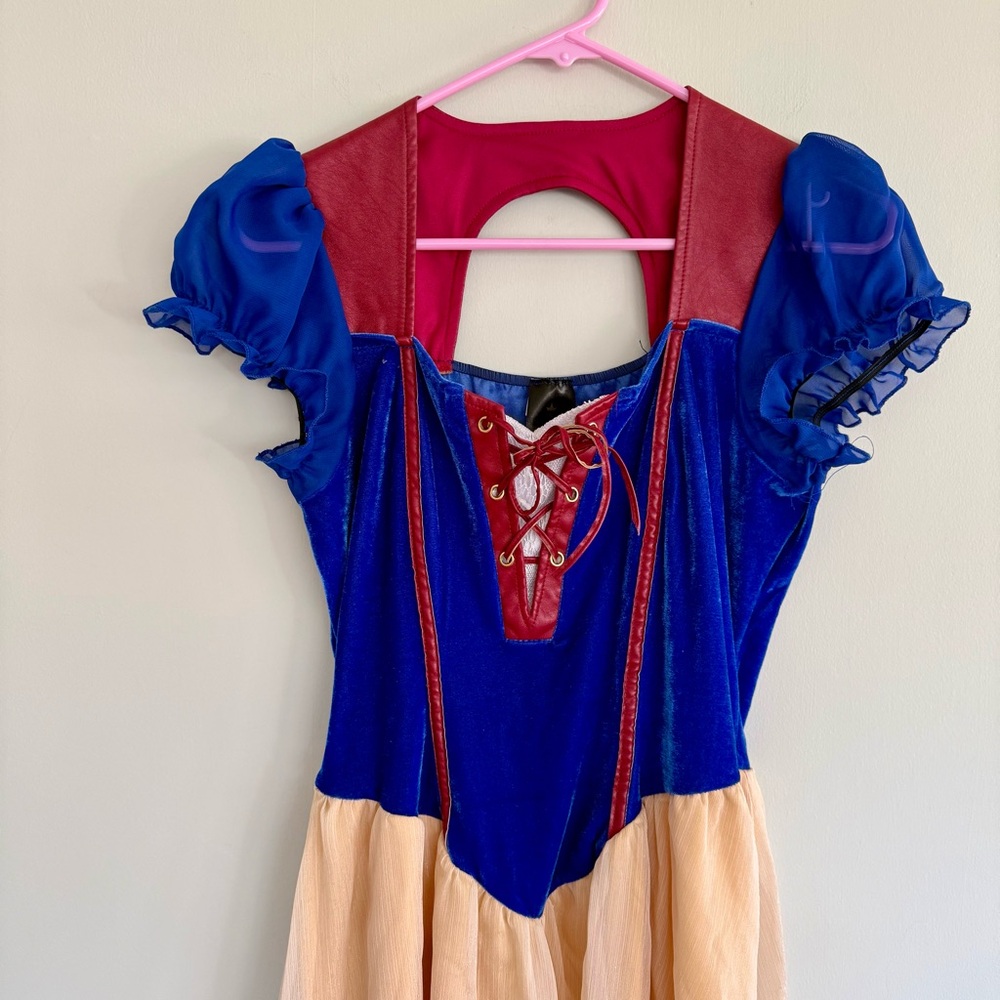 💋Snow White Princess Spirit Halloween Mini Dress Disney Costume - Picture 3 of 7